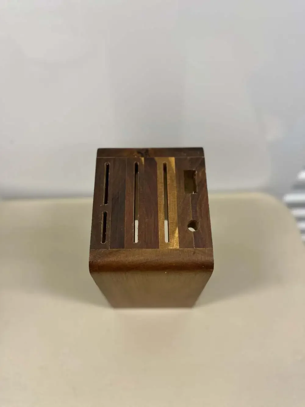 Rowan Acacia Wood Countertop Knife Block